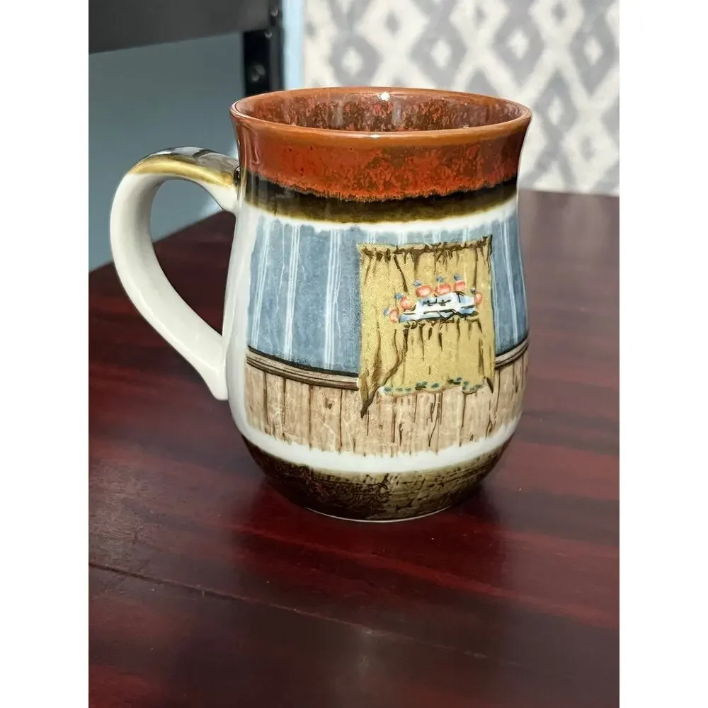 VTG Otagiri Coffee Mug Autumn Harvest Ruth Pengal Bake Apple Pie